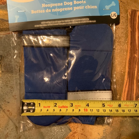 Petstore Blue Neoprene Dog Boots (Large) - Picture 4 of 5
